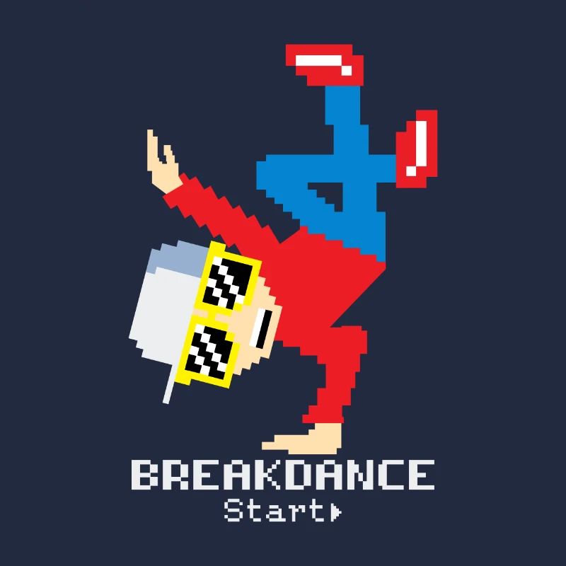Pixel Breakdance B-Boy | Retro 8-Bit Hip Hop 