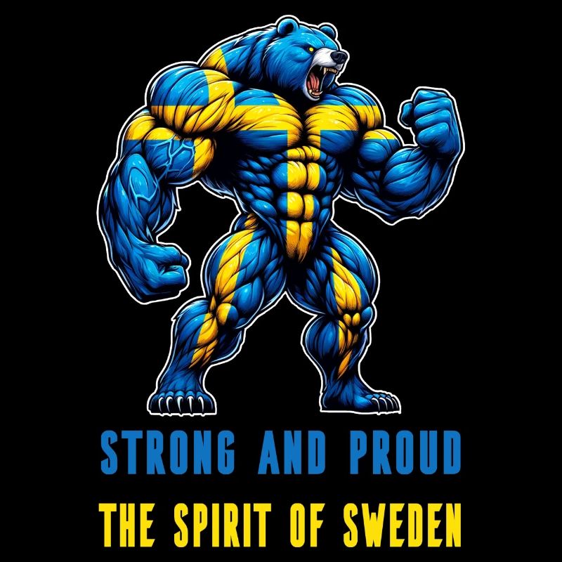 Stark und stolz Schweden Bär