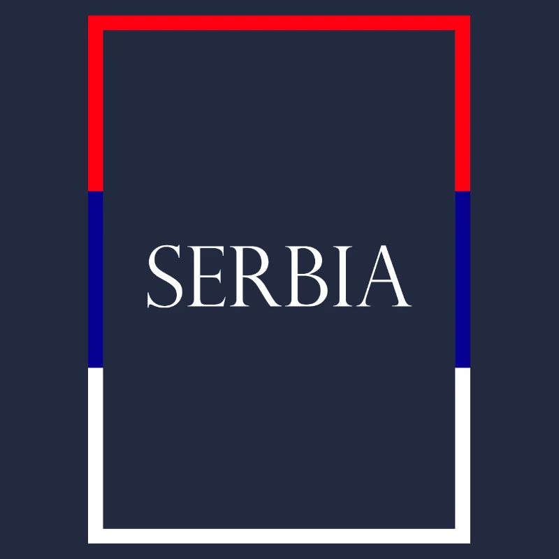 Serbie Serbie, Lettrage de déclaration avec drapeau