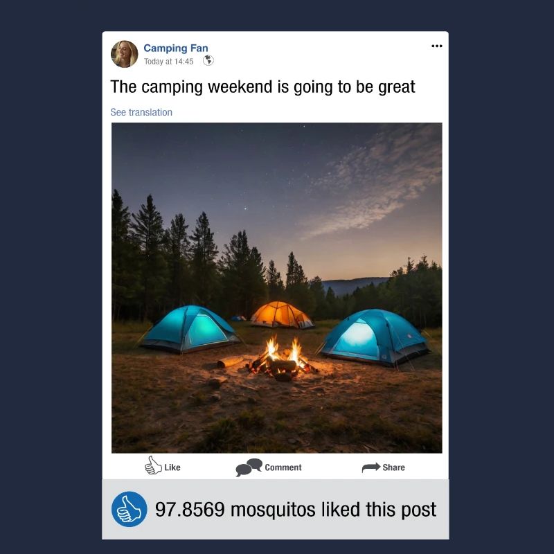 Camping is fun