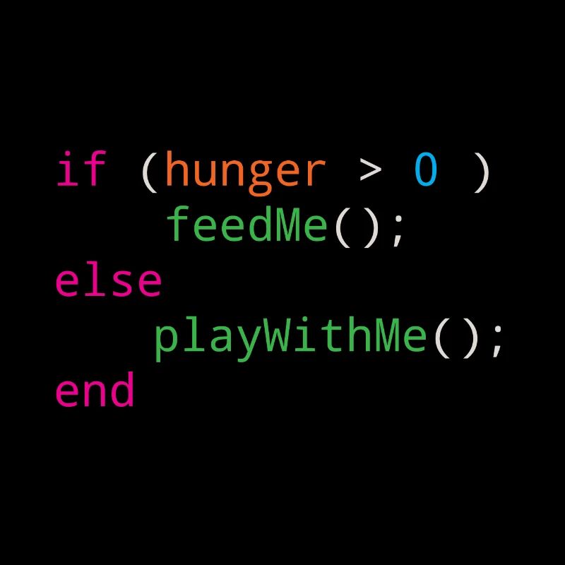 Programmierer Quellcode Hunger oder Spielen