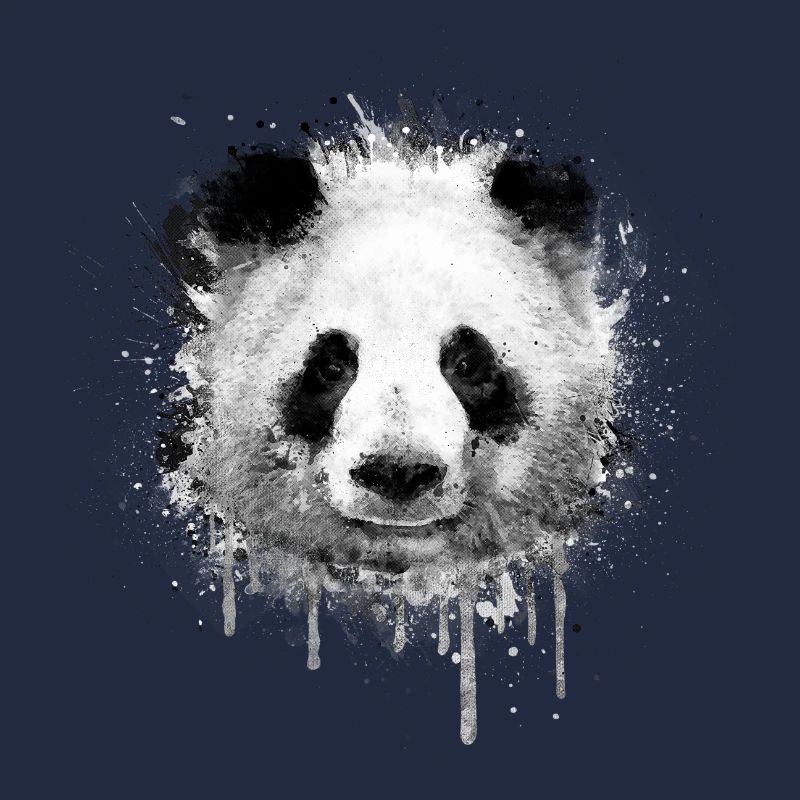 Cool Artistic Panda Portrait conception d'aquarell