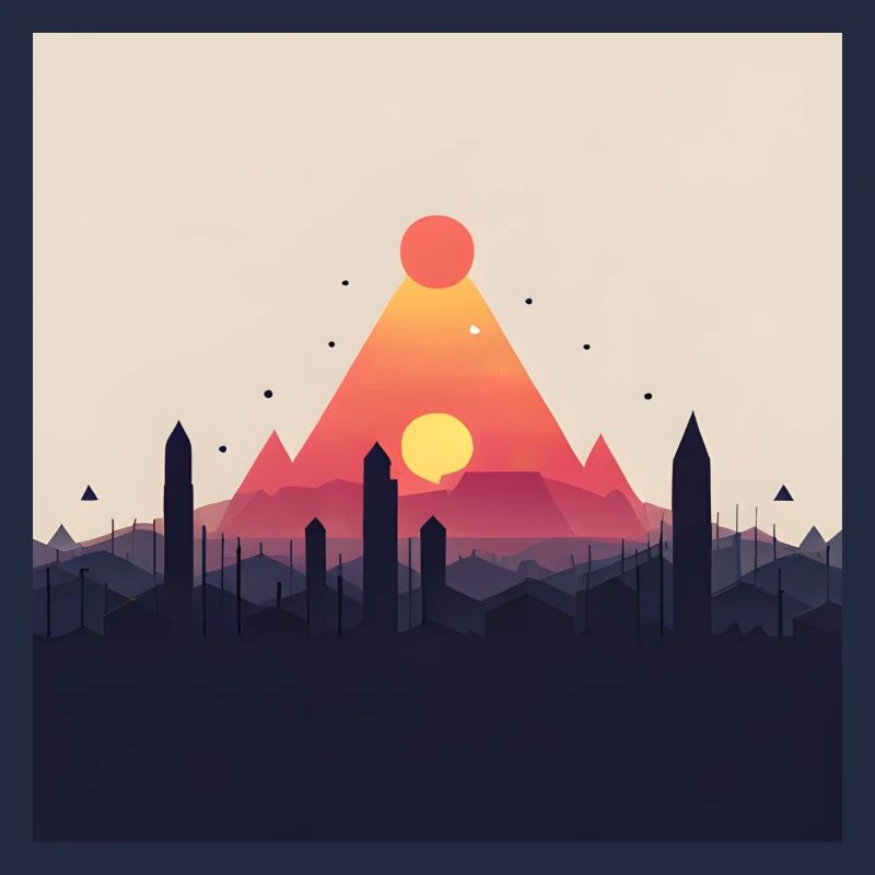 pyramide abstraite