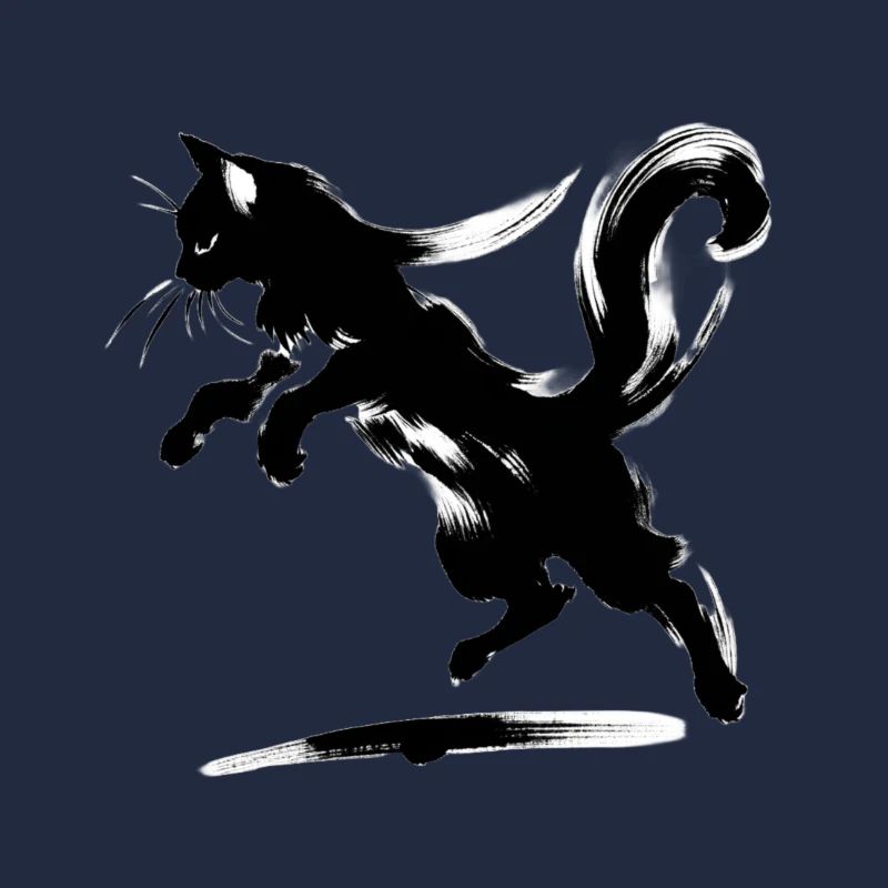 Whimsical, elegant cat graphics - Purrfectly Cra