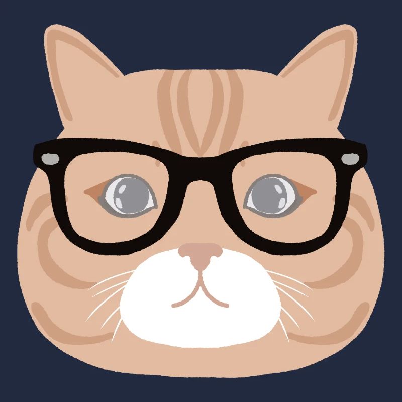 Chat à lunette