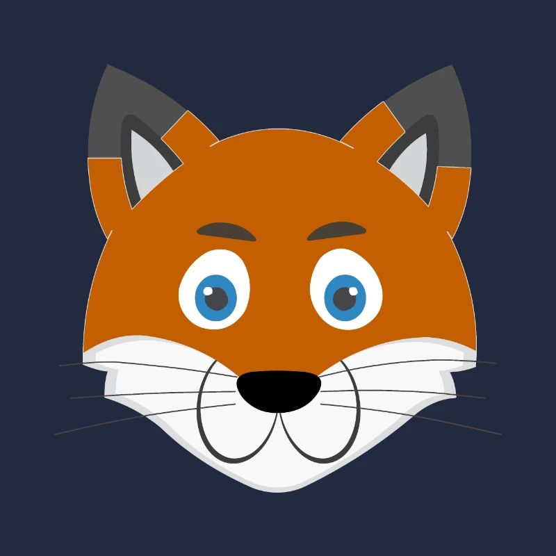Cartoon fox face