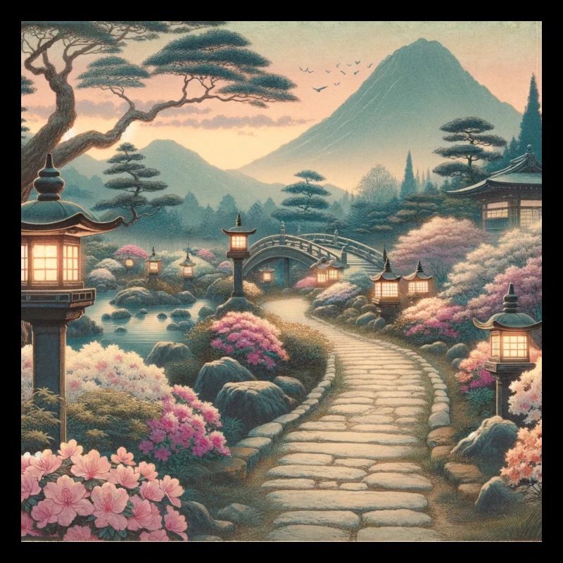 Japan Vintage Azalea Lanterns