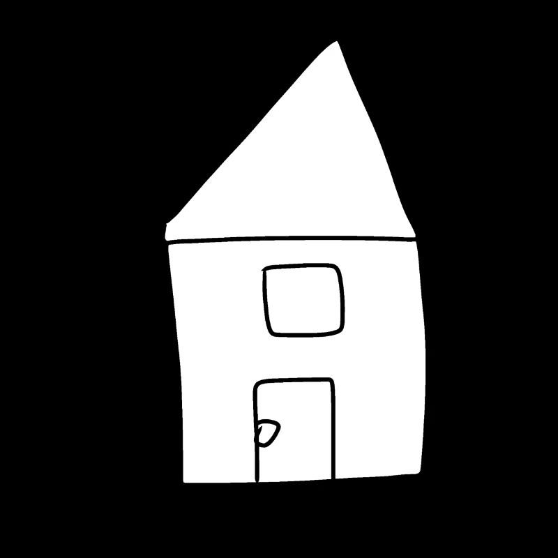 Haus Symbol Wohnen rot