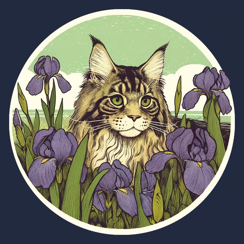 Braun getigerte Katze Iris