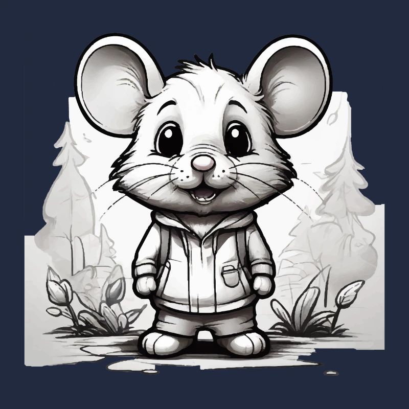 Mouse Cute Kids Drawing Comic