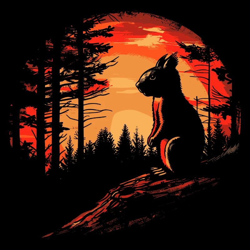 Eichhörnchen Wald Baumhörnchen Hörnchen