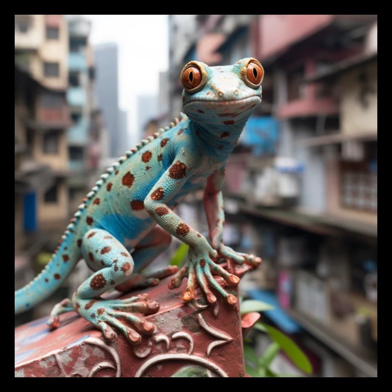 Gecko in China Tier Lebewesen Drachen Dragon