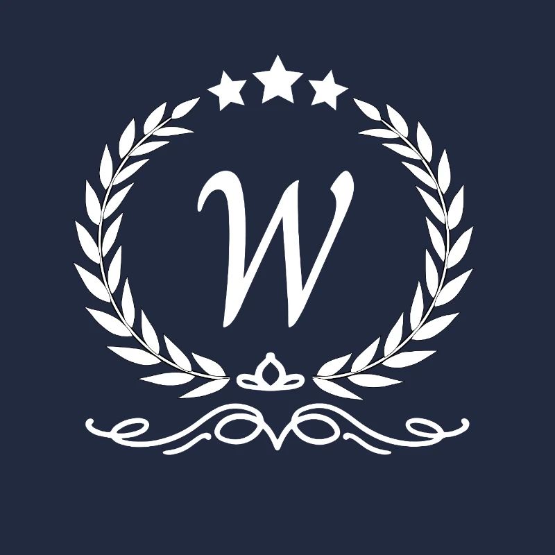 Letter w crown