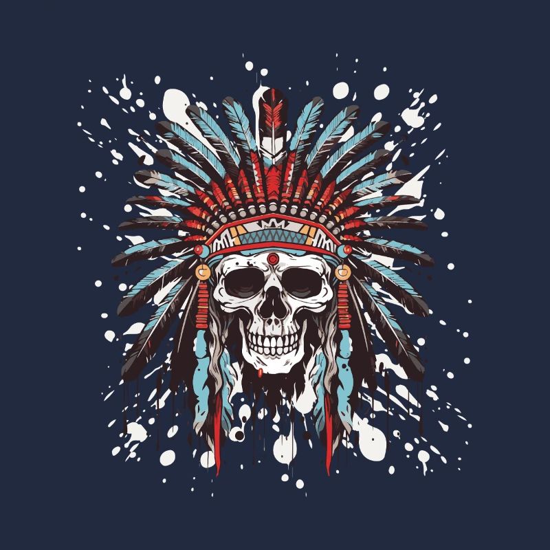 Apache Totenkopf Indianer