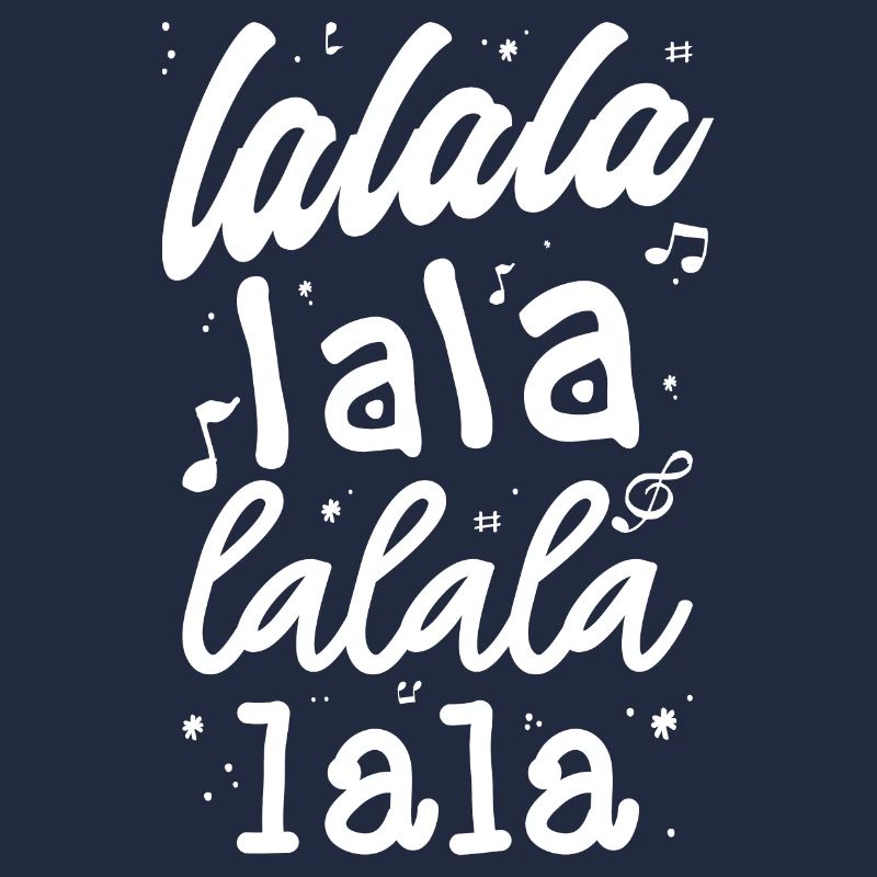 LaLa La Pattern Musical Script T-Shirt