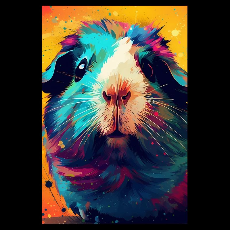 Cochon d’Inde coloré