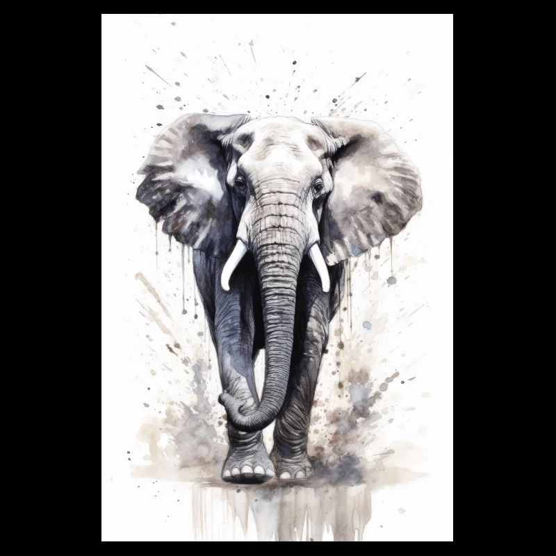 Éléphant Animal Éléphant Zoo éclaboussures