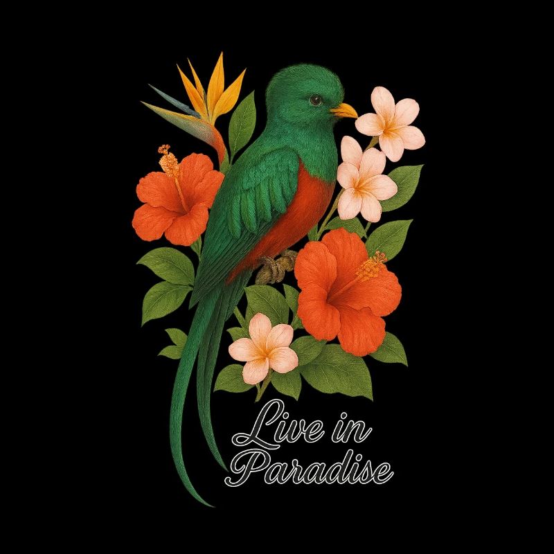 Live in Paradise – Tropischer Paradiesvogel