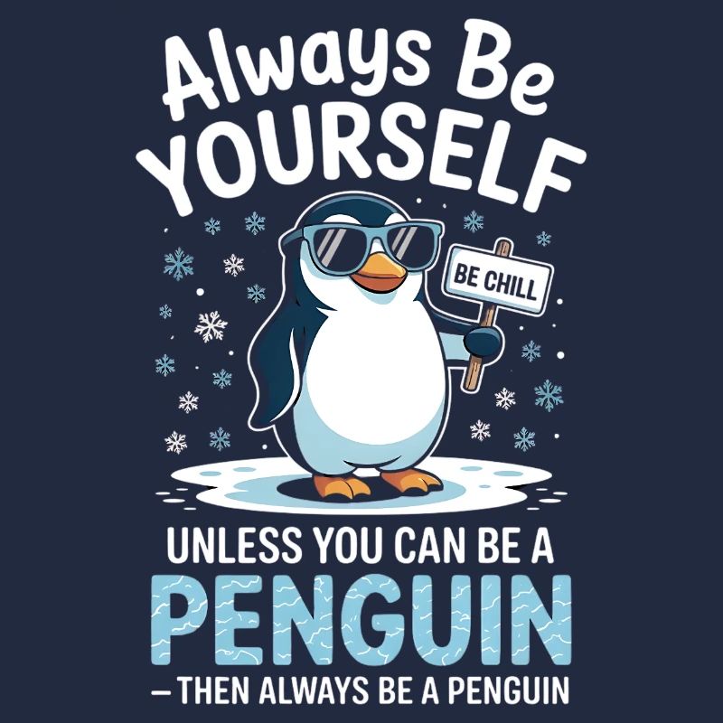 Sei immer du selbst, es sei denn, du kannst ein Pinguin sein