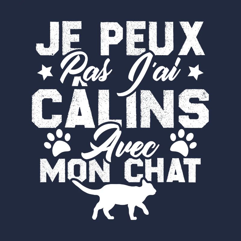 je peux pas j'ai câlins avec mon chat