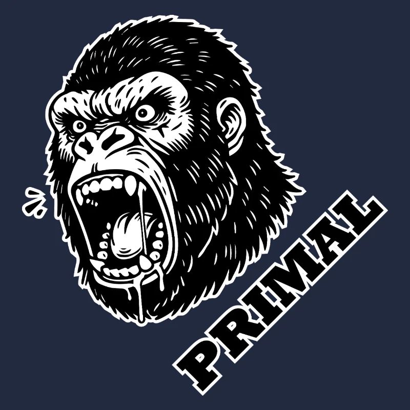 Wütender Gorilla - PRIMAL Design