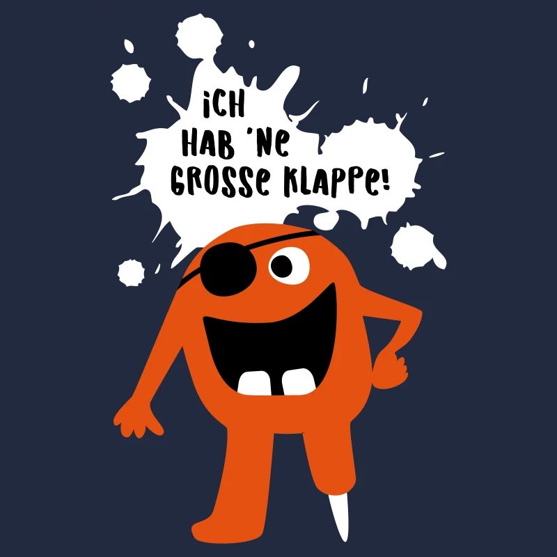 Monster große Klappe Großmaul Comic coole Quotes