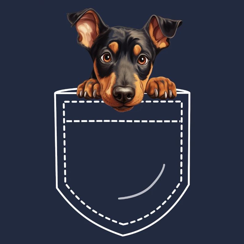 Hund Dobermann