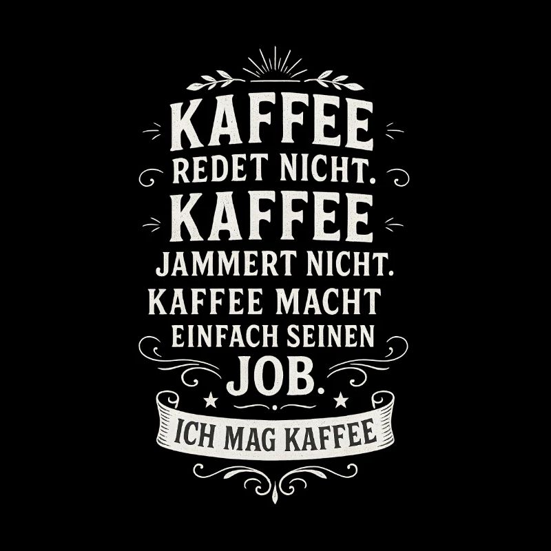 Ich mag Kaffee lustiger Spruch