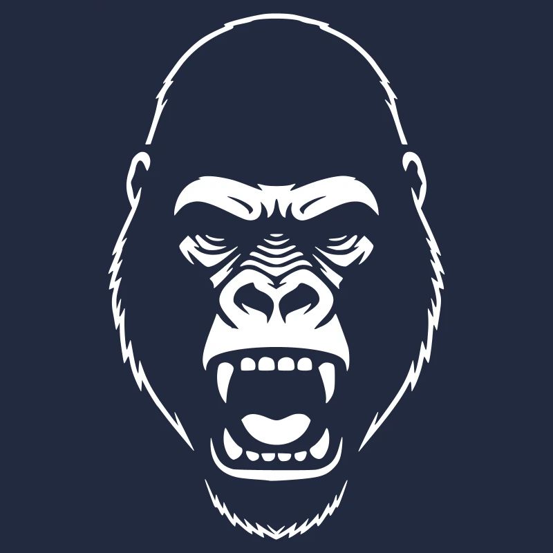 Gorilla Stencil: Elegantes Grunge-Statement