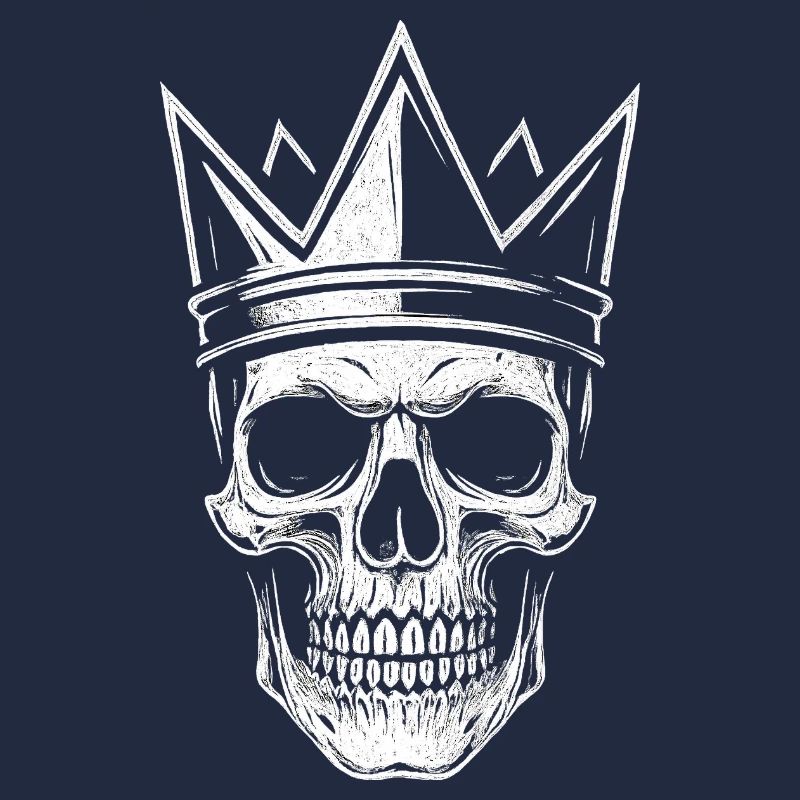 Totenkopf mit Krone – Gothic Vibes