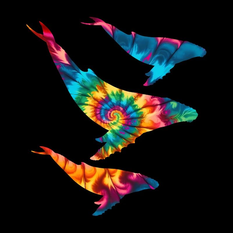 Baleines à bosse Tie Dye