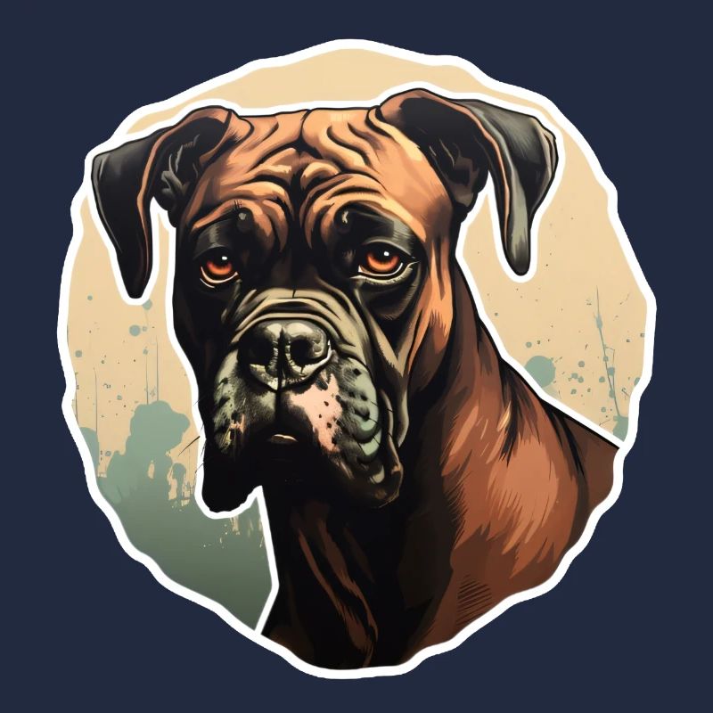 Boxerkopf interessiert