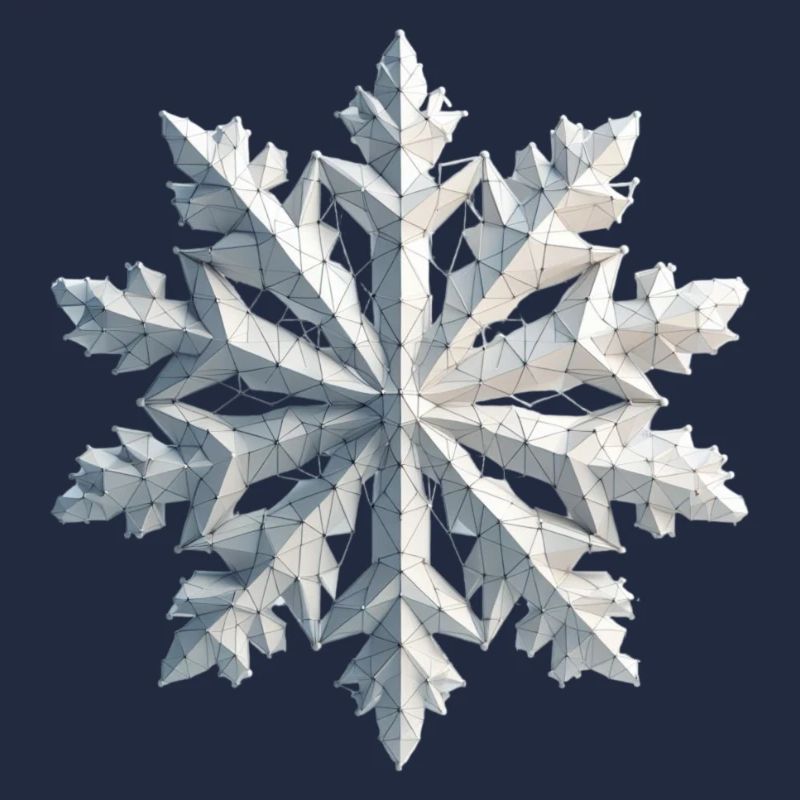 Polygone de flocon de neige