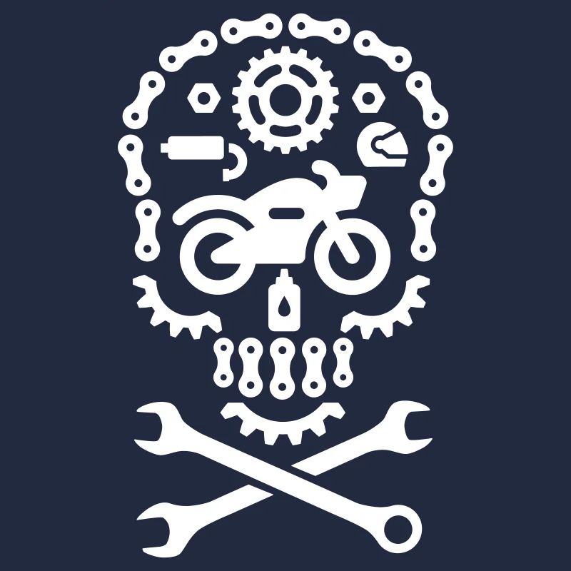 Halloween, Skull, Cruiser, Biker, Motorcycle, MC
