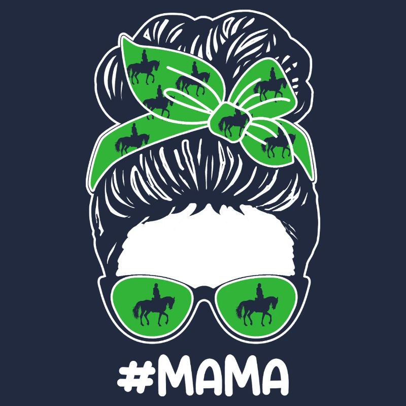 Reiten Mama Mutter Pferde
