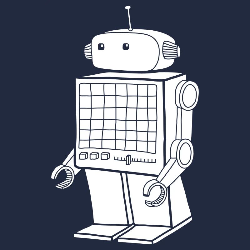 Retro Robot – Vintage AI Android Design