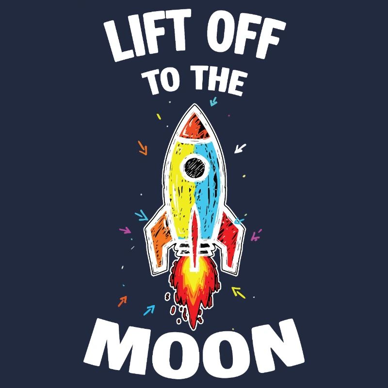 Fusée Espace Scribble Lift Off To The Moon