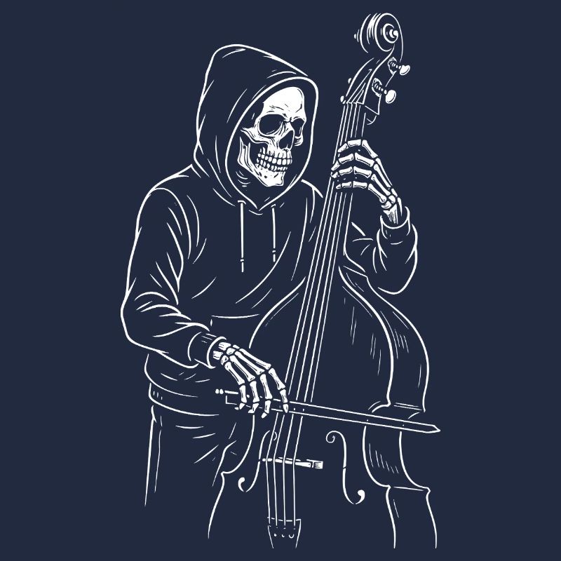 Hooded Skeleton Cellist
