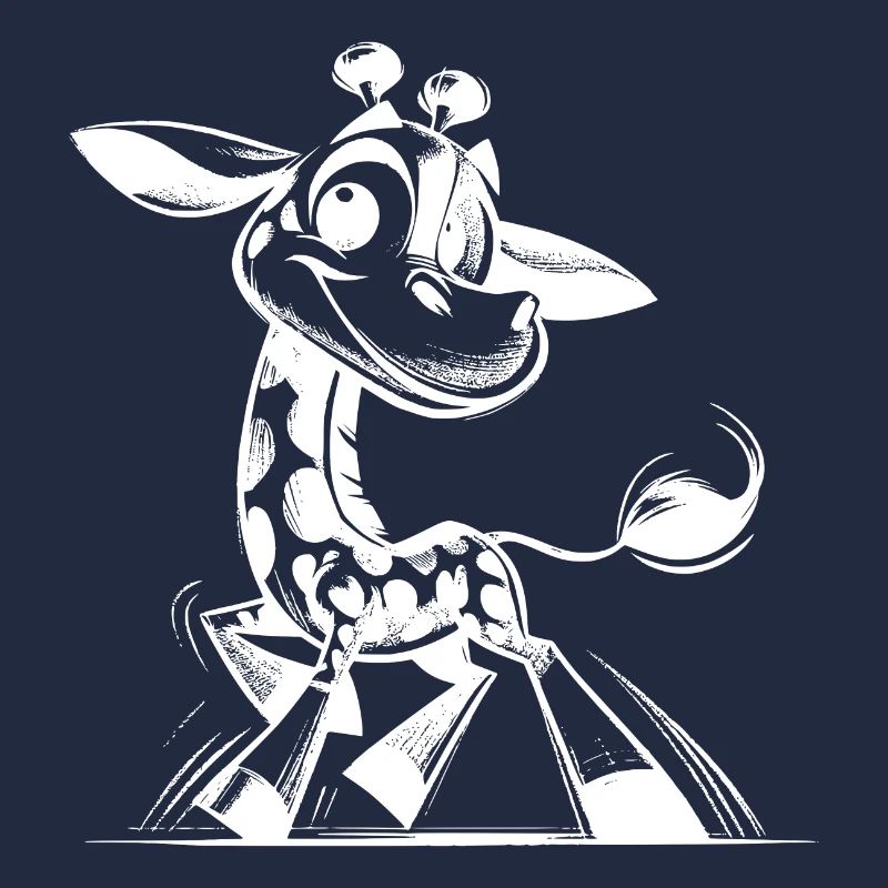 Dessin d’un petit bébé girafe mignon