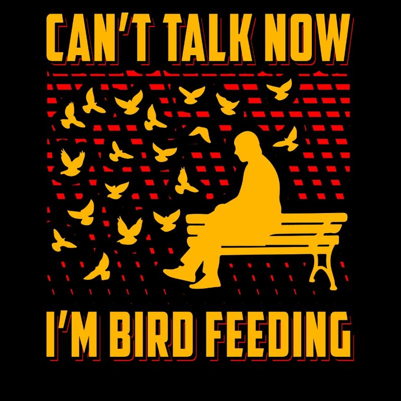 Can't talk now I'm Bird Feeding