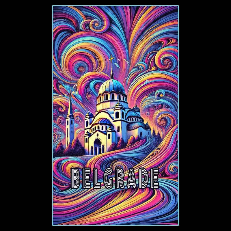 Belgrad Serbien Panorama Design