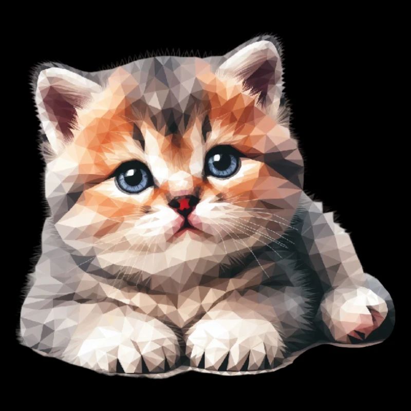 Polygone de chaton mignon