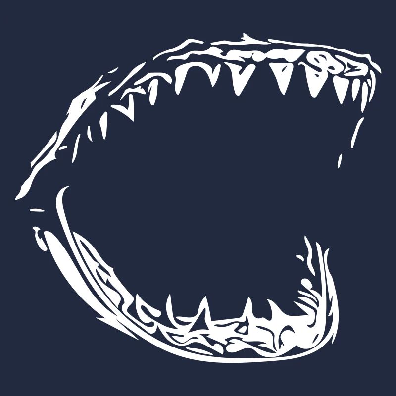 Mors de requin vecteur géant