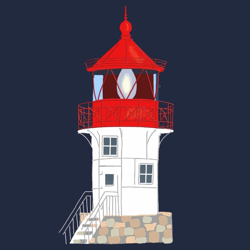 Île de Hiddensee, phare Gellen, pas de texte