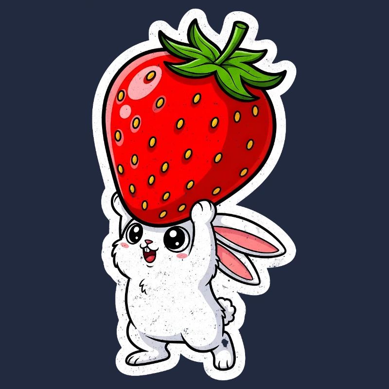 Erdbeere und Hase