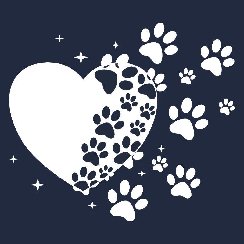 Pawprint Heart Stardust