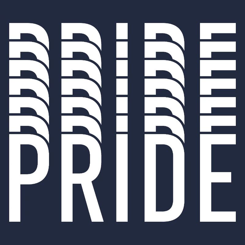 La typographie de la fierté dans les clusters de couleurs