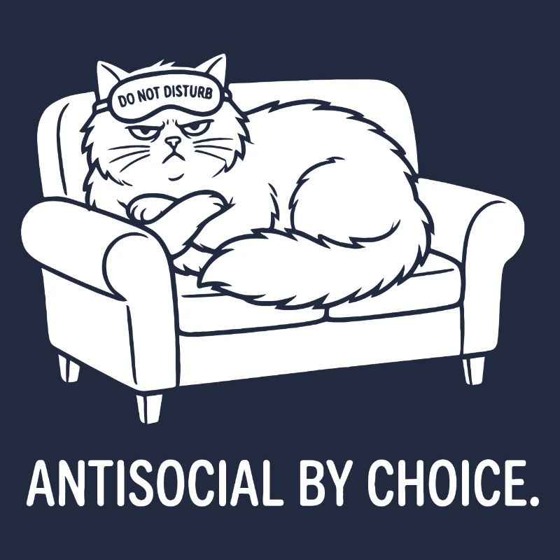 Antisocial by Choice Cat Gift