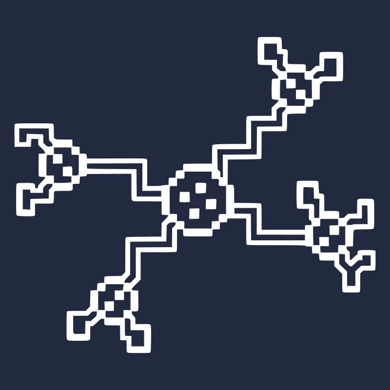 Neuron Nerve Cell Pixel 8-Bit