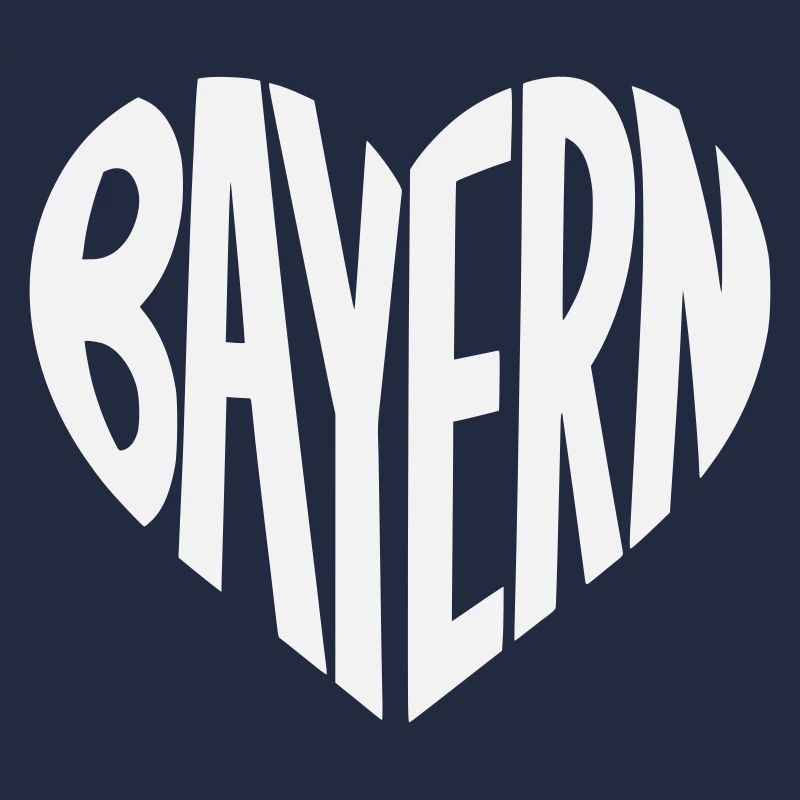 Bayern Herz Typografie